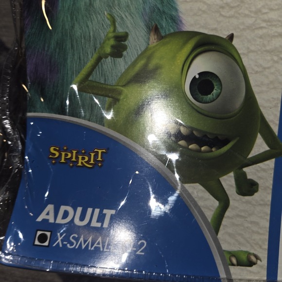 Spirit Halloween Monsters Inc Adult BOO W/ BACKPACK Costume Small 4-6 - NEW - Picture 2 of 4